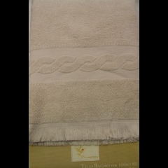 Nuovo Telo Bagno Caleffi Con Articolo Treccia Con Frangia