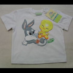 Nuovo T-Shirt Titty Looney Tunes Con Taschino Articolo 7174A