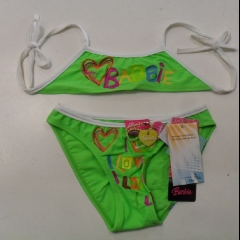 Nuovo Costume Bimba Barbie 2 Pezzi Articolo 063635 Verde