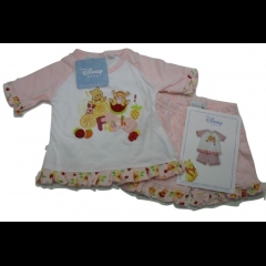Nuovo Pigiama Disney Neonata Bambina Winnie THe Pooh Rosa By Caleffi Sotto Costo