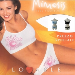 Nuovo Brassiere Con Slip Vita Bassa Donna Lovable Art 1.009.2 Microfibra