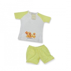Nuovo Pigiama Donna Anne Geddes Corto Estivo Bunnies Sotto Costo Puro Cotone