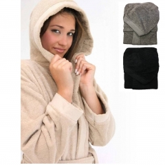 Accappatoio In Spugna Con Bordo 420 Grammi Unisex Jolie In Puro Cotone Con Bordo