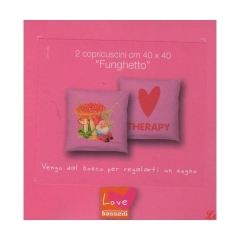 Nuovo Copricuscini Cuscini Arredo Bassetti Love Therapy Funghetto Rosa Prezzo Offerta