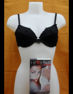 Nuovo REGGISENO LOVABLE 14076 SENSUEL COL NERO TAGLIE DISP