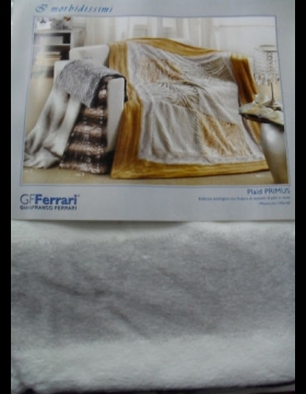 Nuovo PLAID GF FERRARI PRIMUS  130X160 PELLICCIA ECOLOGICA