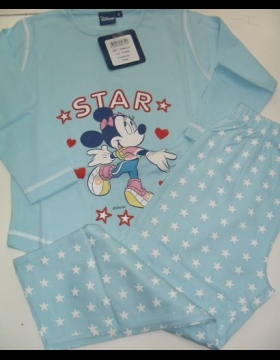 Nuovo PIGIAMA DISNEY MINNIE 100% COTONE TAGLIA 4 ANNI 