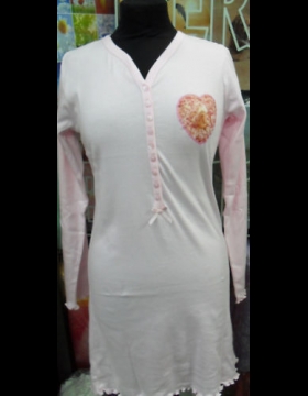 Nuovo CAMICIA DONNA ANNE GEDDES CALDO COTONE DIS PEONY TG L