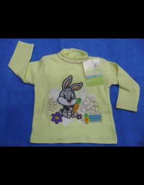 Nuovo T- SHIRT LOONEY TUNES INTERLCK CALDO COTONE TG 6 MESI G