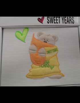 Nuovo Copriletto Sweet Years Carrozzina Porta Enfant Blanket Orange Sotto Costo