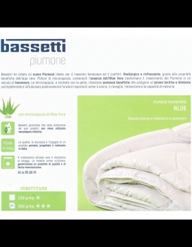 Nuovo Piumino Bassetti Singolo In Microfibra Bassetti Time In Aloe Vera