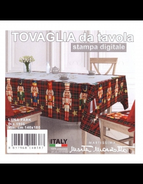 Tovaglia Natalizia Per 6 Marta Marzotto Luna Park Stampa Digitale