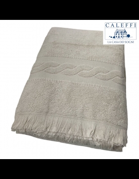 Telo Bagno Caleffi Articolo Treccia In Spugna Colore Beige