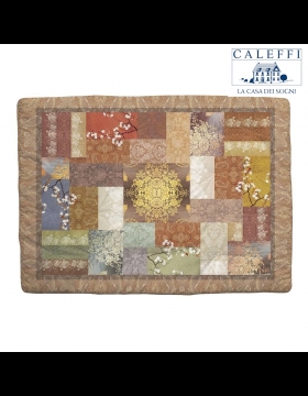 Plaid Scaldotto Caleffi Alcova Cm 130 x 170 Oro Esterno Cotone