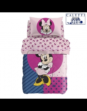 Trapunta Caleffi Minnie Singola Esterno Cotone Minnie Smile Piazzata