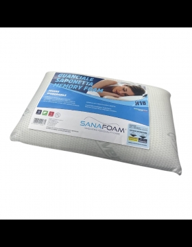 Guanciale Cuscino Memory Foam  Sanafoam Altezza Cm 18