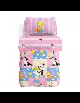 Trapunta Caleffi Looney Tunes WB Love Titty Esterno Cotone Singola