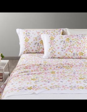 Lenzuola Caleffi Singola Provenza Rosa Puro Cotone