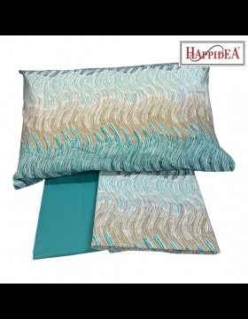 Lenzuola Happidea Lenzuola Singola Blu Bay Verde Made In Italia