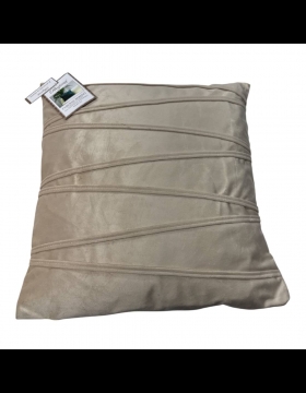 Nuovo Cuscino Arredo In Velluto Cm 45 X 45 Beige