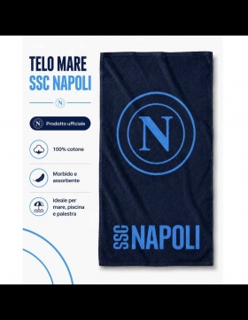 Nuovo Telo Mare SSC Napoli In Spugna Prodotto Ufficiale Cm 80x 160 Var D