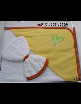 Nuovo Triangolo Neonato In Spugna Sweet Years Friends Orange Sotto Costo