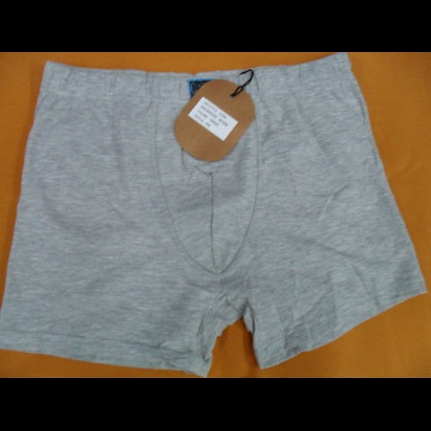 Nuovo BOXER UOMO 3 PEZZI ELASTICO INTERNO TAGLIA 5 GRIGIO