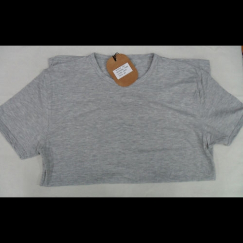 Nuovo T-SHIRT UOMO GIRO COLLO COTONE ELASTICIZ 7 GRIG 2 PEZZI