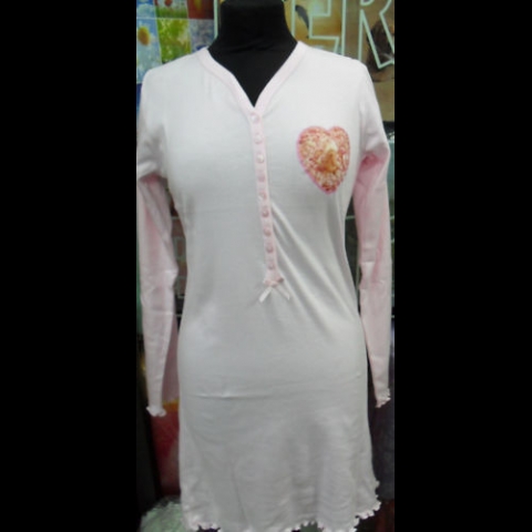 Nuovo CAMICIA DONNA ANNE GEDDES CALDO COTONE DIS PEONY TG S