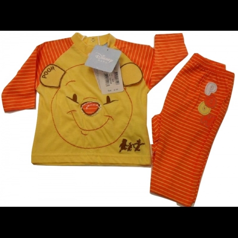 Nuovo Pigiama Disney Neonato Bambino Winnie The Pooh Lungo Sotto Costo