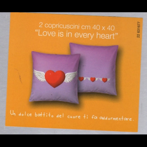 Nuovo Copricuscini Cuscini Arredo Bassetti LoveEvery Heart Prezzo Offerta