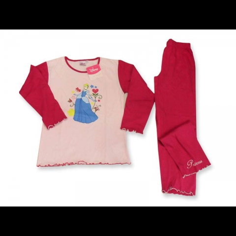 Nuovo Pigiama Principesse Disney Lungo Bambina In Cotone Sotto Costo