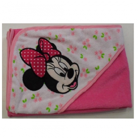 Nuovo Triangolo Topolino Minnie Neonato Disney In Microfibra Con Ricamo
