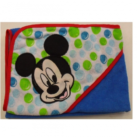 Nuovo Triangolo Topolino Minnie Neonato Disney In Microfibra Con Ricamo