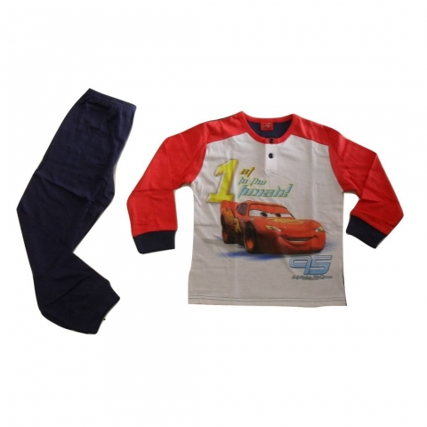 Nuovo Pigiama Disney Cars In Cotone Lungo Art 3171