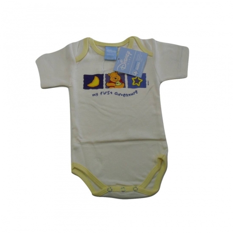 Nuovo Body Neonato Caldo Cotone Disney Winnie The Pooh Manica Corta