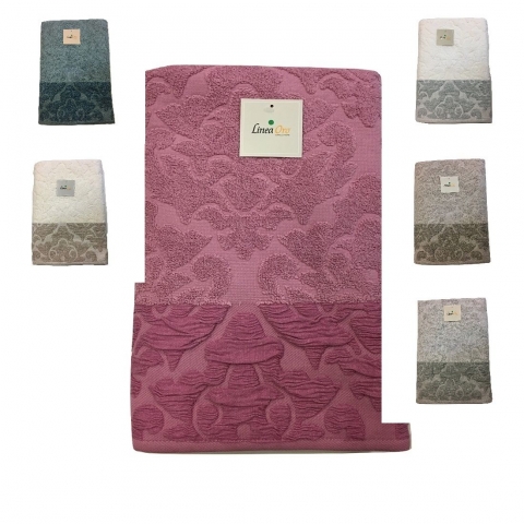 Nuovo Telo Bagno Spugna Jaquard Versilia Cm 100 x 150 Ottima Assorbenza Linea Or