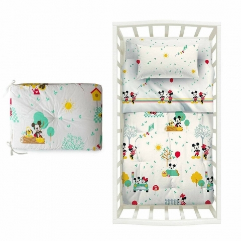 Trapuntino Minnie e Mickey Disney Caleffi Culla Doghe e Paracolpi