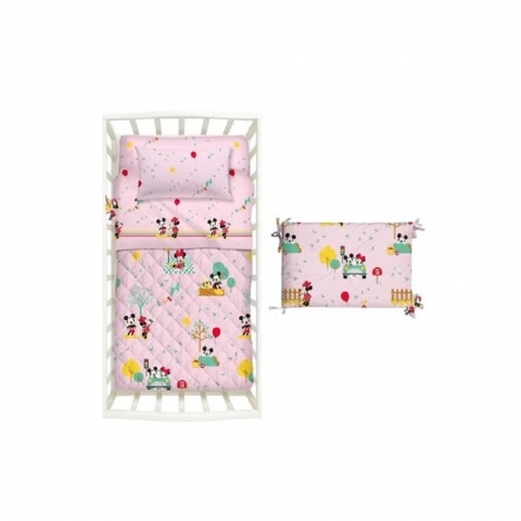 Trapuntino Minnie e Mickey Disney Caleffi Culla Doghe e Paracolpi