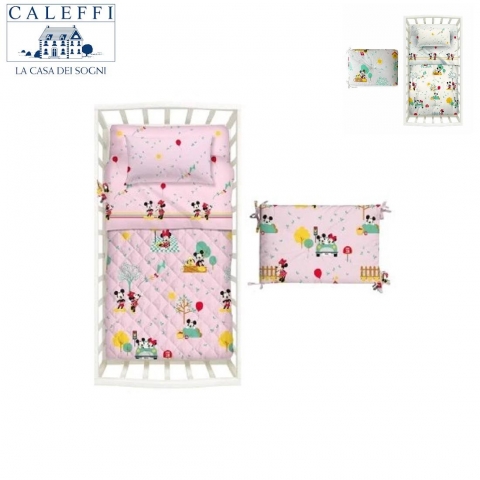 Trapuntino Minnie e Mickey Disney Caleffi Culla Doghe e Paracolpi