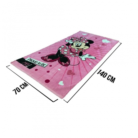 Nuovo Telo Mare Disney Minnie Cm 70x 140 In Morbida Spugna 023