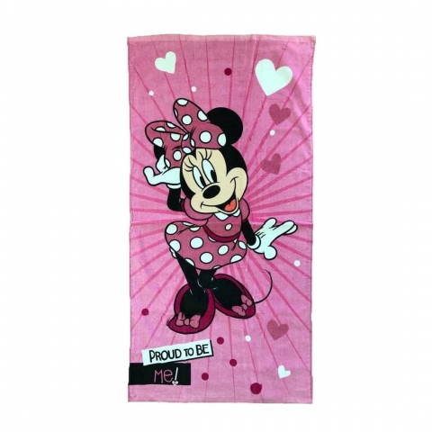 Nuovo Telo Mare Disney Minnie Cm 70x 140 In Morbida Spugna 023