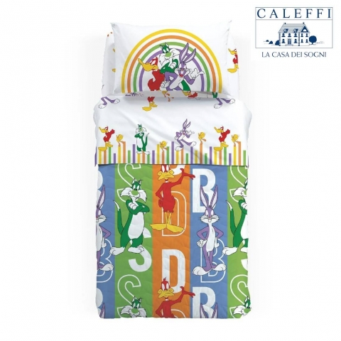 Trapuntino Caleffi Disney Warner Bros Letto Singolo Esterno Cotone Gatto Silvestro Quilt