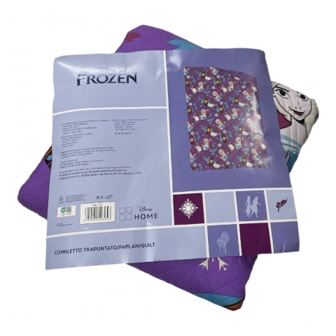 Trapuntino Frozen Disney Singolo Art Fro 1374 Copriletto Trapuntato Quilt