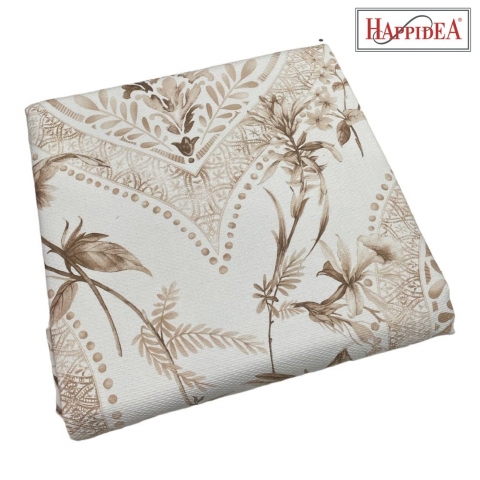 Copriletto Matrimoniale Happidea Azur Naturale Piquet Puro Cotone Made In italy