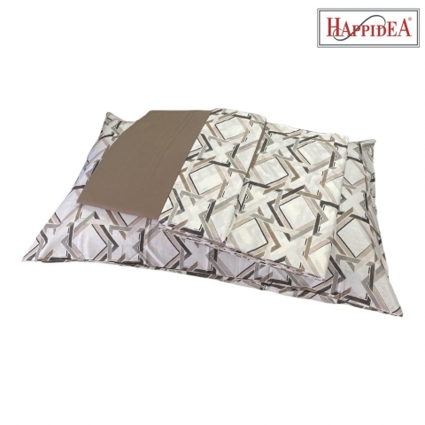 Completo Lenzuola Happidea Piazza E Mezza Made In Italy Rutor Marrone