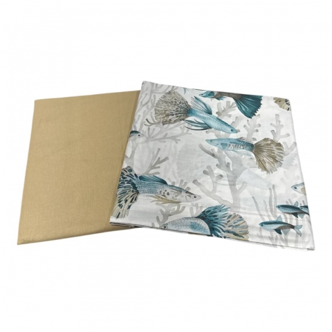Lenzuola Happidea Lenzuola Matrimoniale Reef Tortora Made In Italia