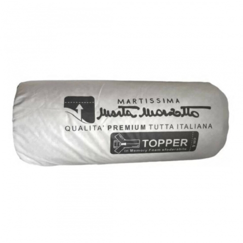 Nuovo Topper Matrimoniale Marta Marzotto Memory altezza 6cm Antistress Sfoderabile