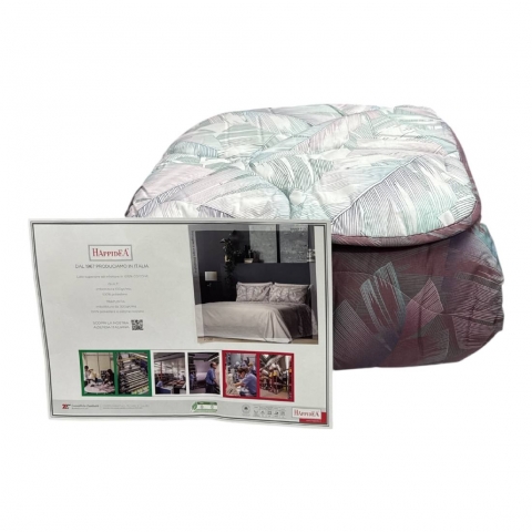 Nuovo Trapunta Matrimoniale Happidea Piumone Happidea Brina Bordeaux