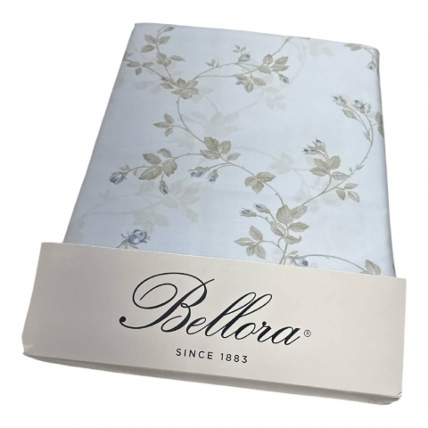 Nuovo Lenzuola Bellora Matrimoniale Ginevra In Percalle Colore Azzurro